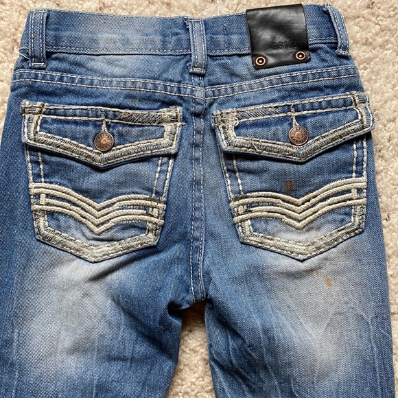 Boys Size 5 Destructed Denim Jeans - Picture 5 of 8